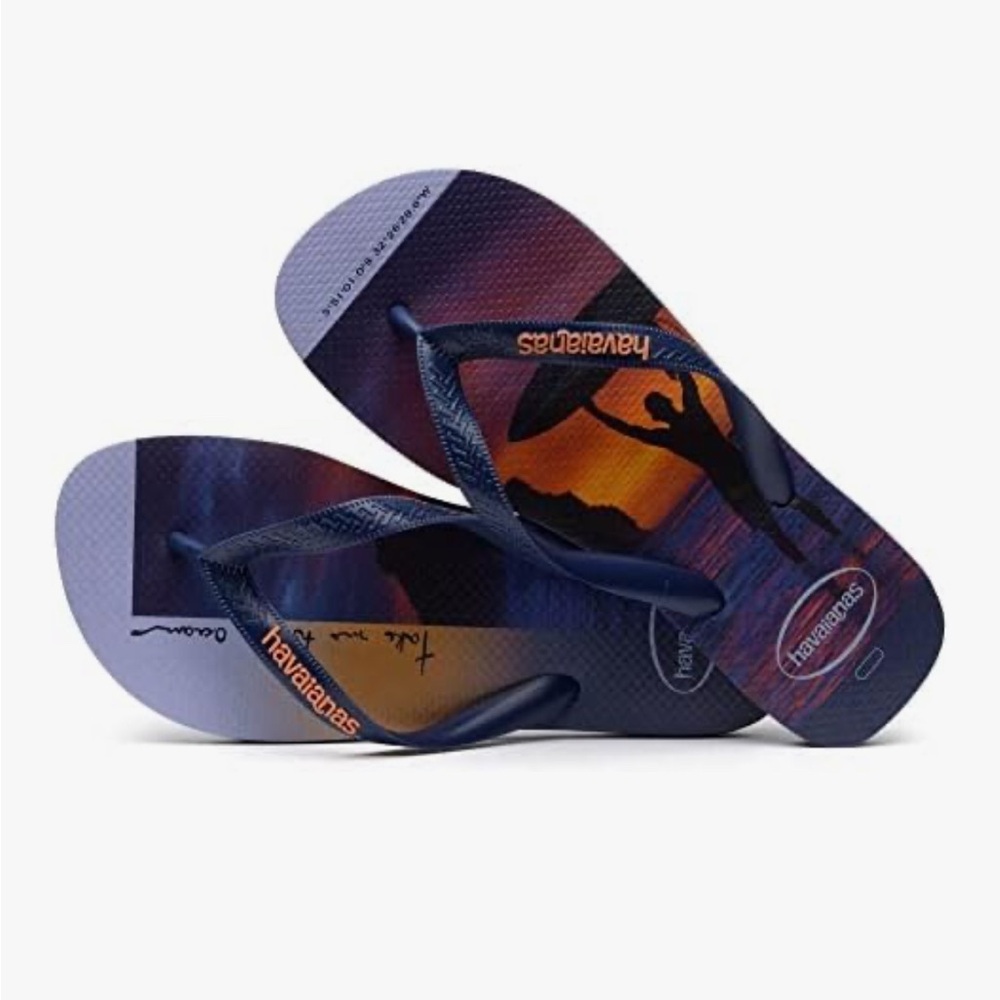 Havaianas Sunset Surf Flip Flops 9/10usa